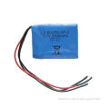Lithium polymer battery pack, 3.7V 2600mAh with protect circuit lead out 2 wires for P+ & P-